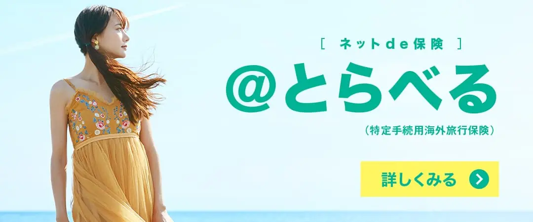 保険料がお得で出発当日の申込もOK。三井住友海上の「ネットde保険＠とらべる」